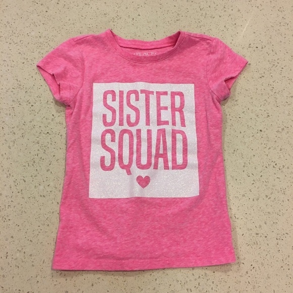 Pink Sister Squad Set of 2 Sparkle T Shirts - Picture 3 of 7